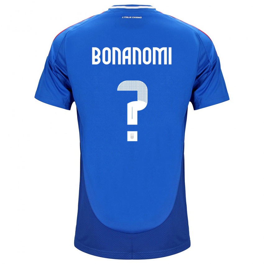 Niño Camiseta Italia Andrea Bonanomi #0 Azul 1ª Equipación 24-26 La Camisa Argentina