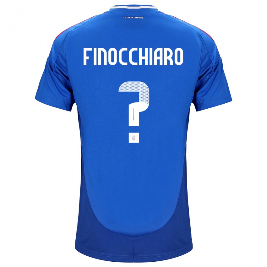 Niño Camiseta Italia Gabriele Finocchiaro #0 Azul 1ª Equipación 24-26 La Camisa Argentina