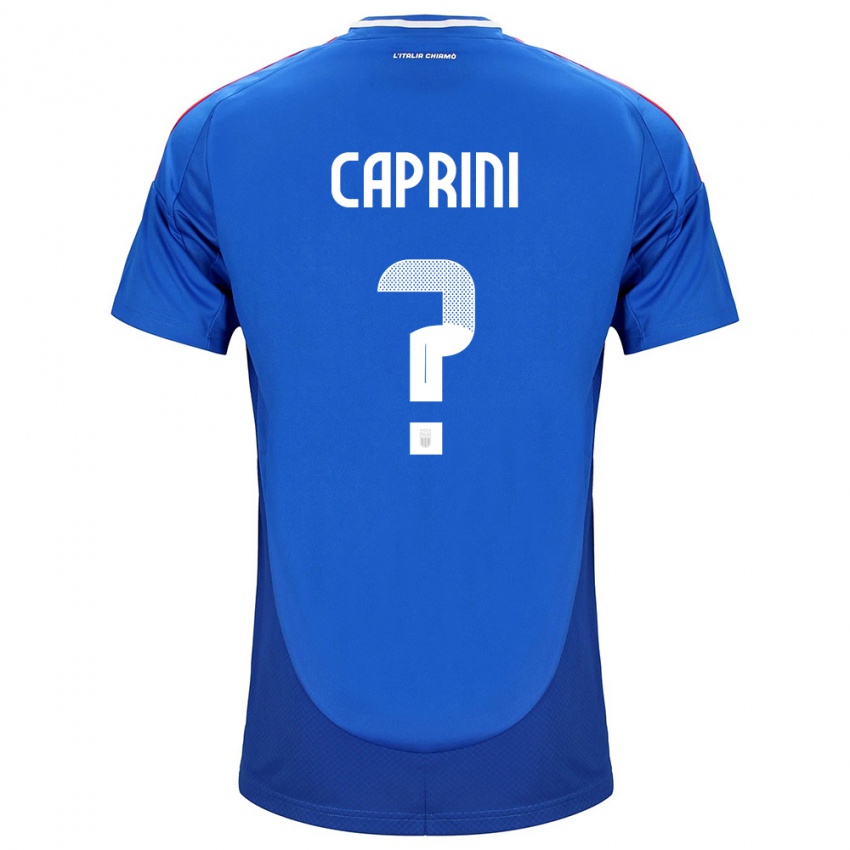 Niño Camiseta Italia Maat Daniel Caprini #0 Azul 1ª Equipación 24-26 La Camisa Argentina