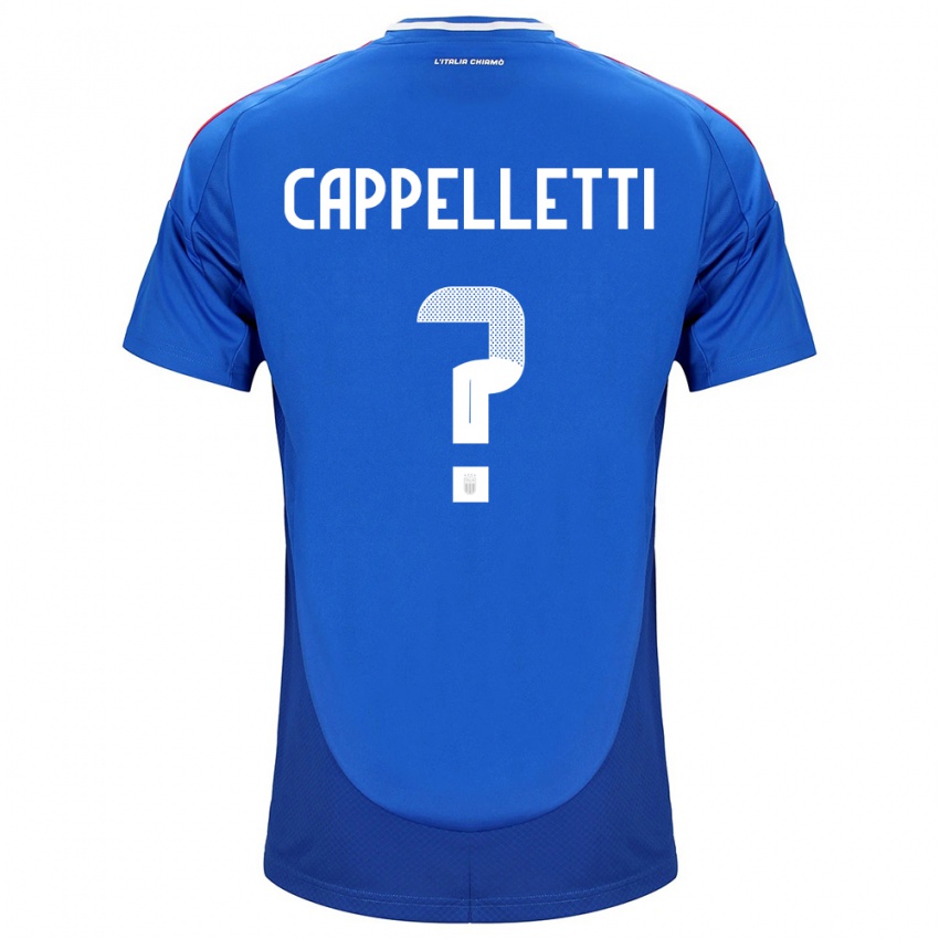 Niño Camiseta Italia Mattia Cappelletti #0 Azul 1ª Equipación 24-26 La Camisa Argentina