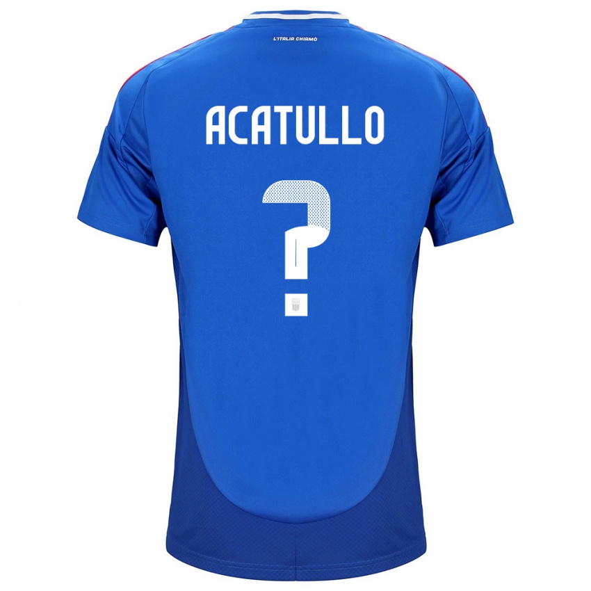 Niño Camiseta Italia Cristian Acatullo #0 Azul 1ª Equipación 24-26 La Camisa Argentina