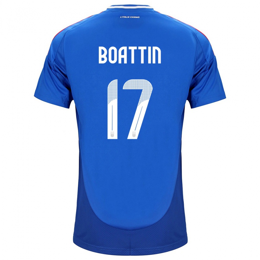 Niño Camiseta Italia Lisa Boattin #17 Azul 1ª Equipación 24-26 La Camisa Argentina