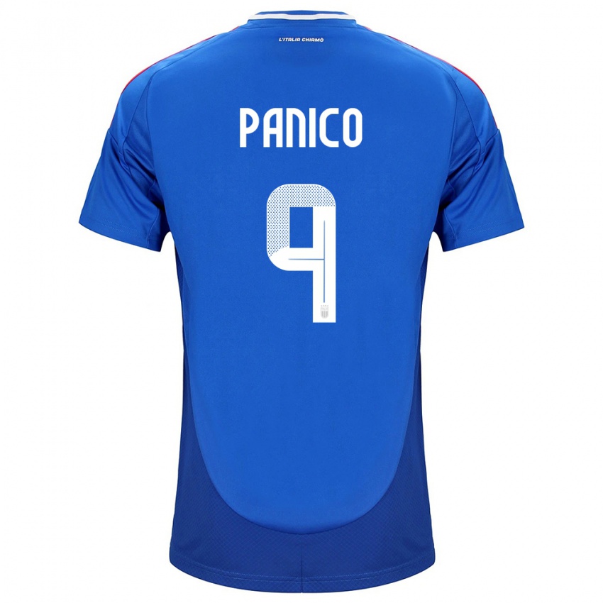 Niño Camiseta Italia Patrizia Panico #9 Azul 1ª Equipación 24-26 La Camisa Argentina