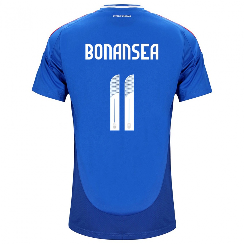 Niño Camiseta Italia Barbara Bonansea #11 Azul 1ª Equipación 24-26 La Camisa Argentina