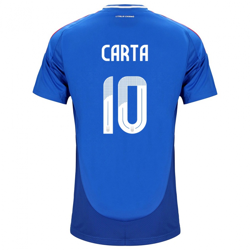 Niño Camiseta Italia Antonella Carta #10 Azul 1ª Equipación 24-26 La Camisa Argentina