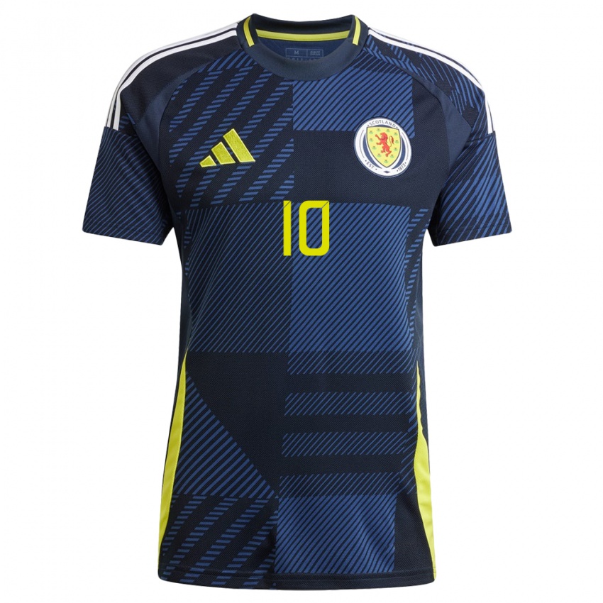 Niño Camiseta Escocia Ché Adams #10 Azul Oscuro 1ª Equipación 24-26 La Camisa Argentina