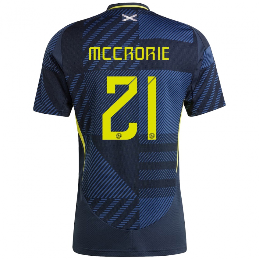 Niño Camiseta Escocia Robby Mccrorie #21 Azul Oscuro 1ª Equipación 24-26 La Camisa Argentina