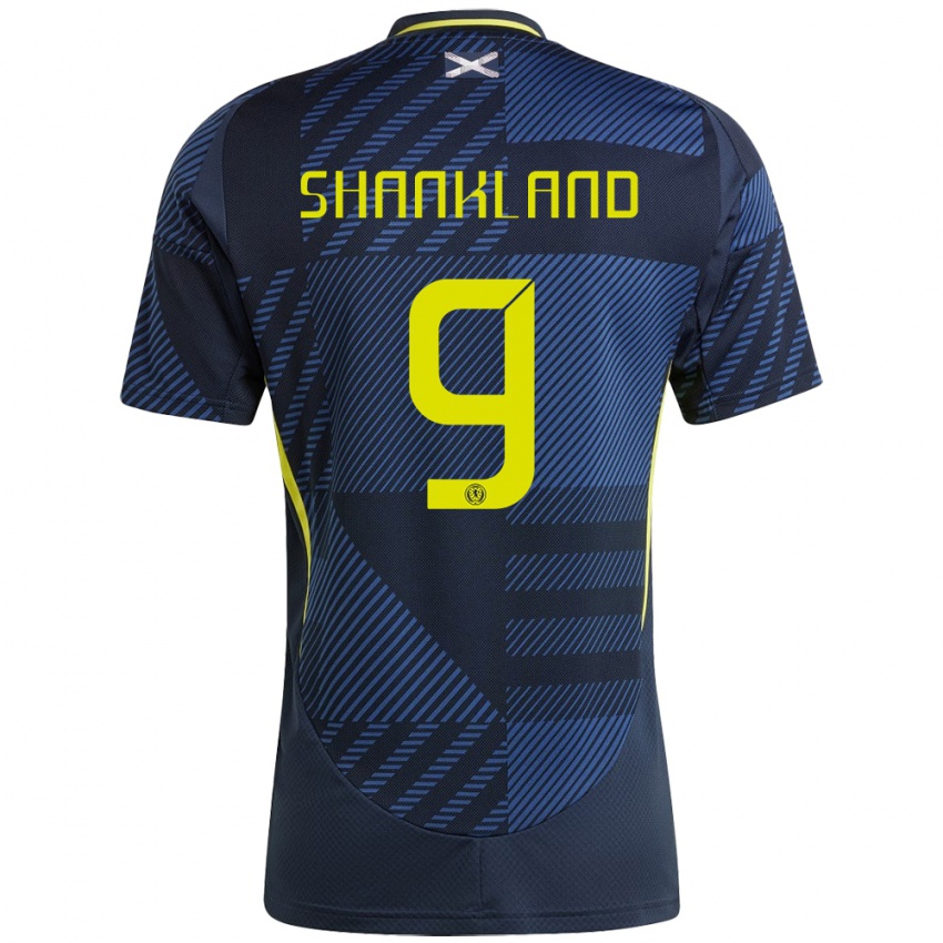 Niño Camiseta Escocia Lawrence Shankland #9 Azul Oscuro 1ª Equipación 24-26 La Camisa Argentina