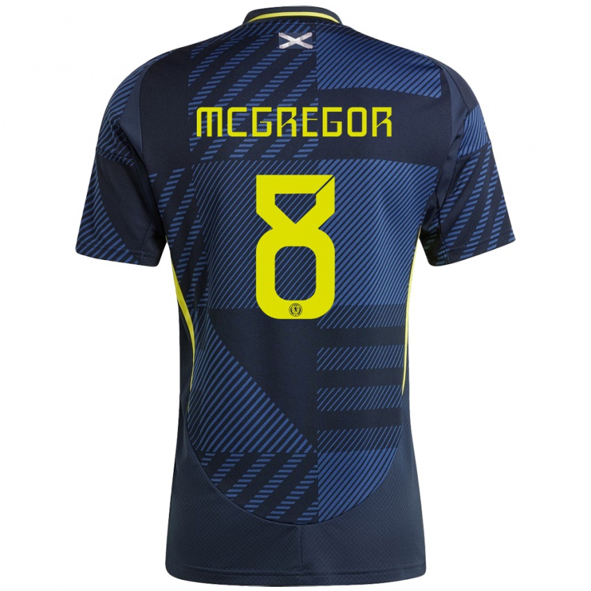 Niño Camiseta Escocia Callum Mcgregor #8 Azul Oscuro 1ª Equipación 24-26 La Camisa Argentina