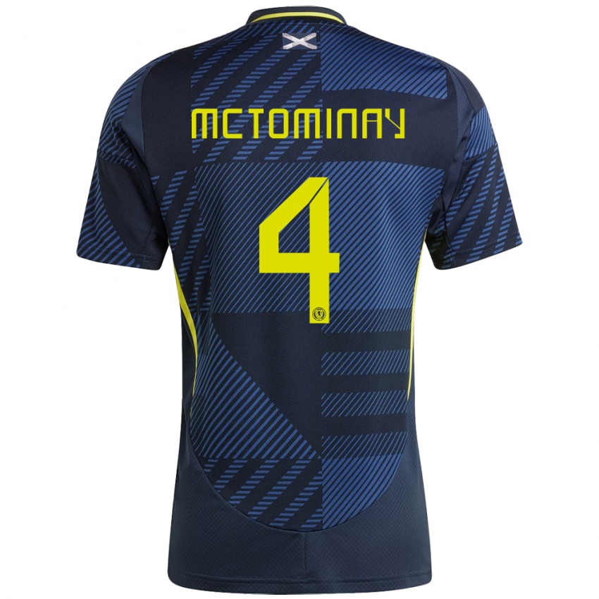 Niño Camiseta Escocia Scott Mctominay #4 Azul Oscuro 1ª Equipación 24-26 La Camisa Argentina