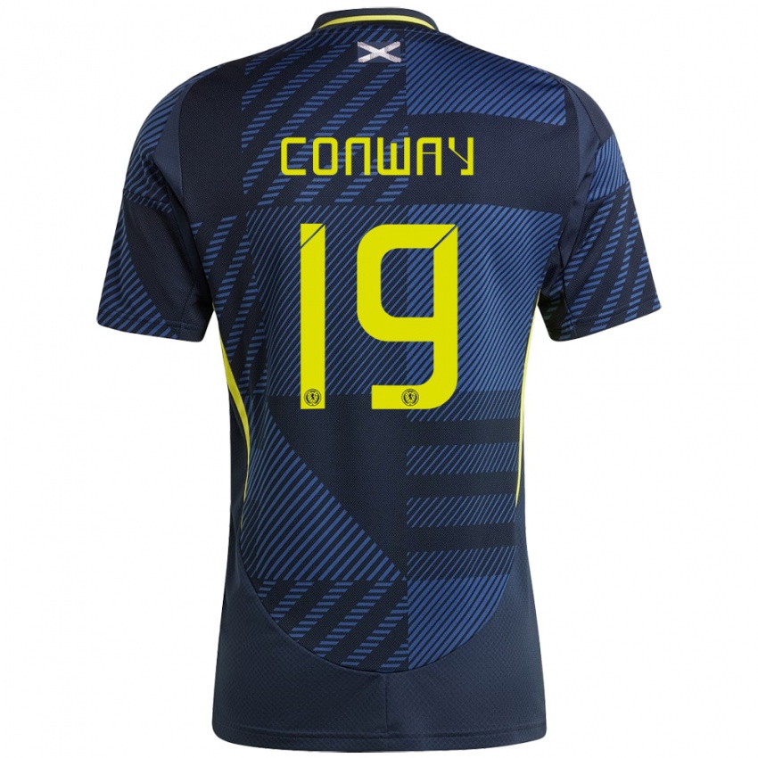 Niño Camiseta Escocia Tommy Conway #19 Azul Oscuro 1ª Equipación 24-26 La Camisa Argentina