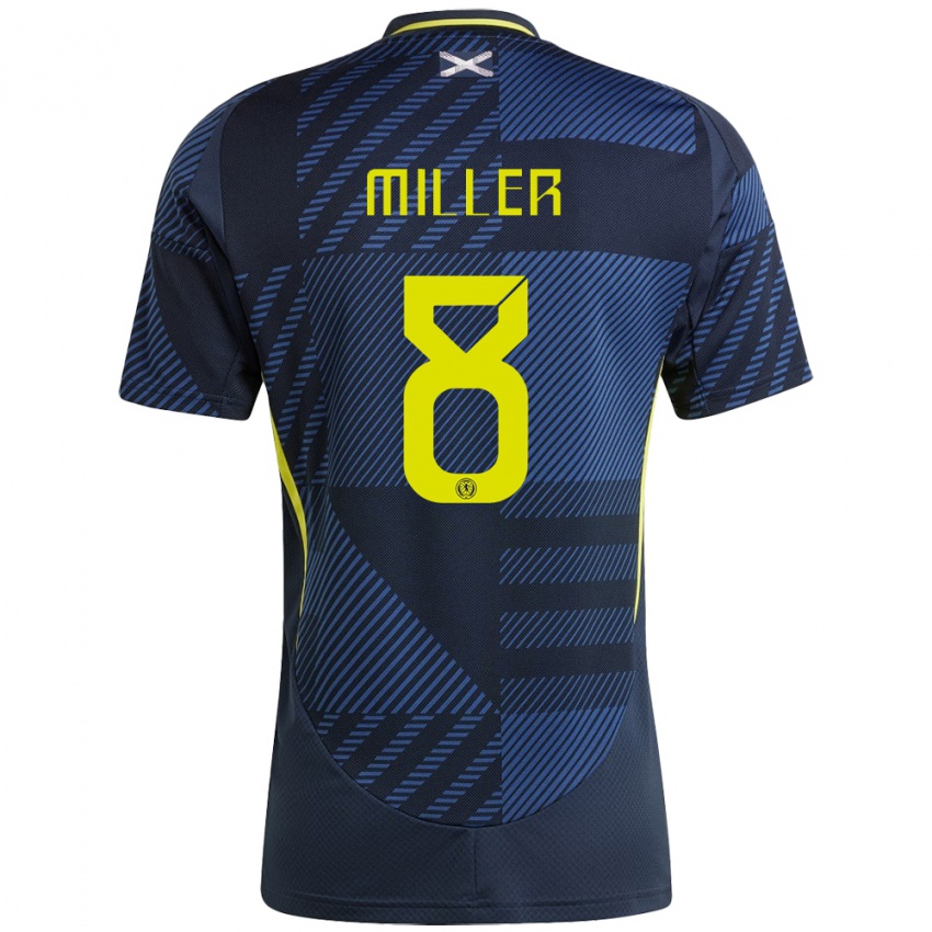 Niño Camiseta Escocia Lennon Miller #8 Azul Oscuro 1ª Equipación 24-26 La Camisa Argentina