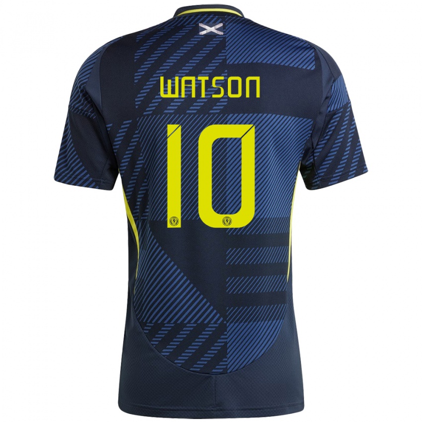 Niño Camiseta Escocia David Watson #10 Azul Oscuro 1ª Equipación 24-26 La Camisa Argentina