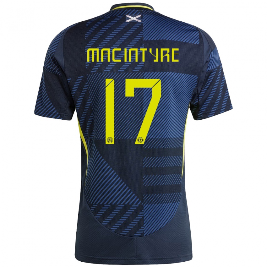 Niño Camiseta Escocia Jacob Macintyre #17 Azul Oscuro 1ª Equipación 24-26 La Camisa Argentina