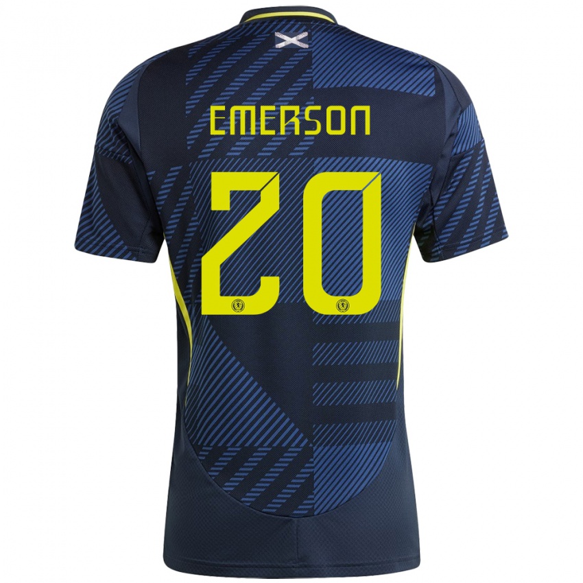 Niño Camiseta Escocia Johnny Emerson #20 Azul Oscuro 1ª Equipación 24-26 La Camisa Argentina