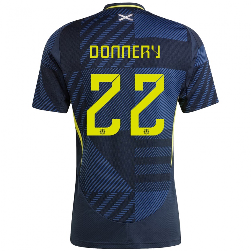 Niño Camiseta Escocia Julian Donnery #22 Azul Oscuro 1ª Equipación 24-26 La Camisa Argentina