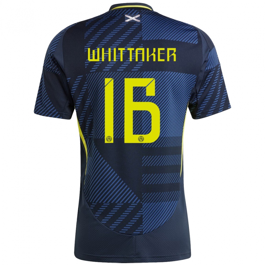 Niño Camiseta Escocia Rory Whittaker #16 Azul Oscuro 1ª Equipación 24-26 La Camisa Argentina