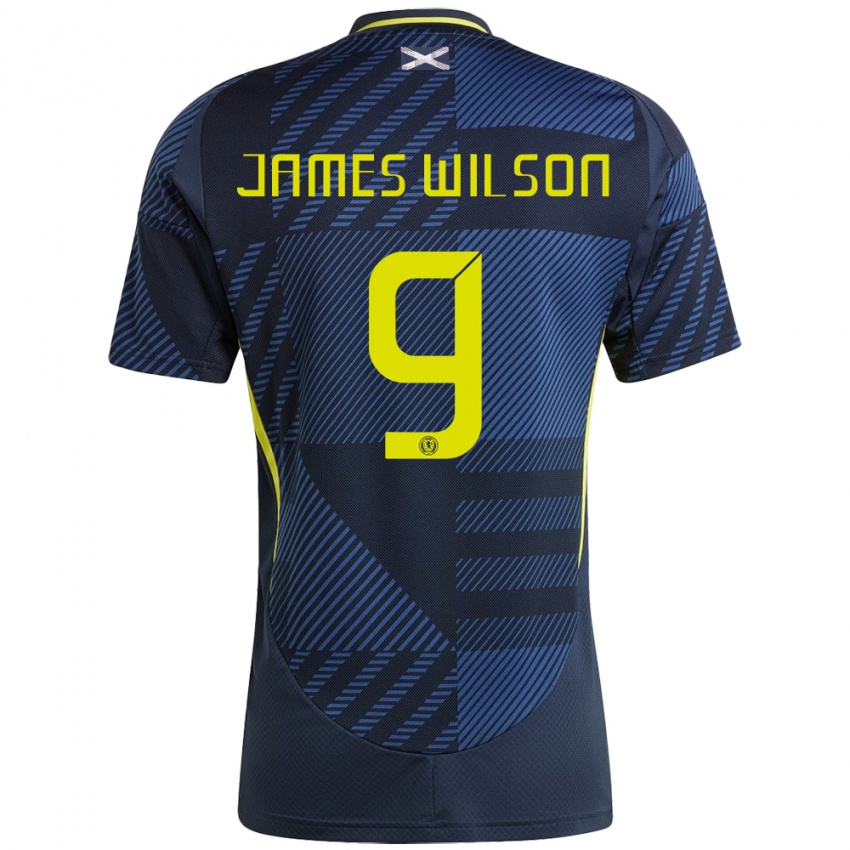 Niño Camiseta Escocia James Wilson #9 Azul Oscuro 1ª Equipación 24-26 La Camisa Argentina