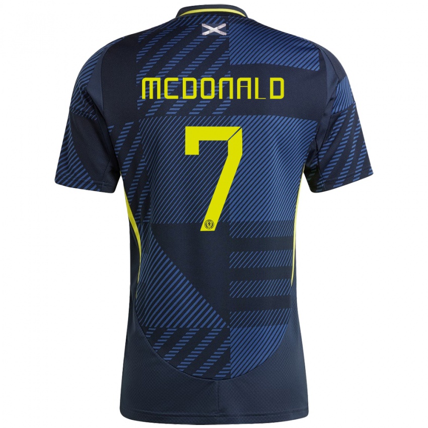 Niño Camiseta Escocia Josh Mcdonald #7 Azul Oscuro 1ª Equipación 24-26 La Camisa Argentina