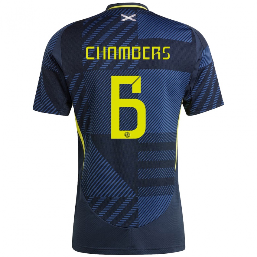 Niño Camiseta Escocia Sam Chambers #6 Azul Oscuro 1ª Equipación 24-26 La Camisa Argentina