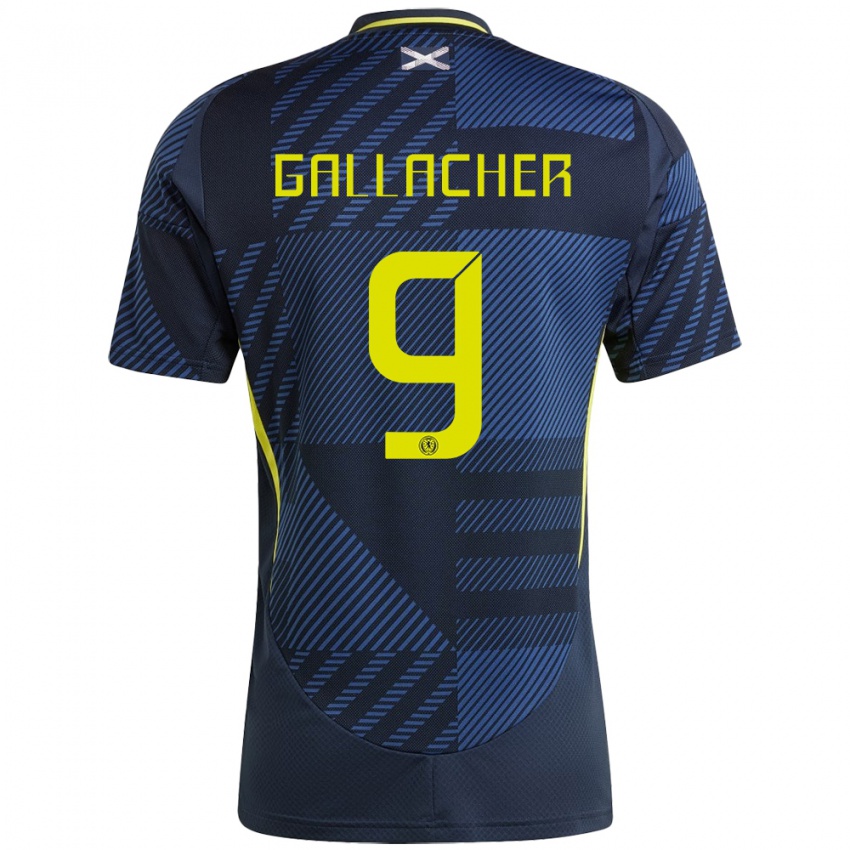 Niño Camiseta Escocia Amy Gallacher #9 Azul Oscuro 1ª Equipación 24-26 La Camisa Argentina