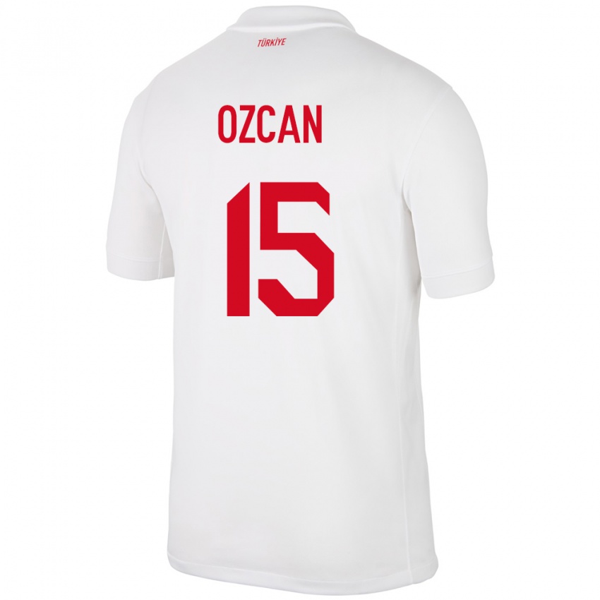 Niño Camiseta Turquía Salih Özcan #15 Blanco 1ª Equipación 24-26 La Camisa Argentina