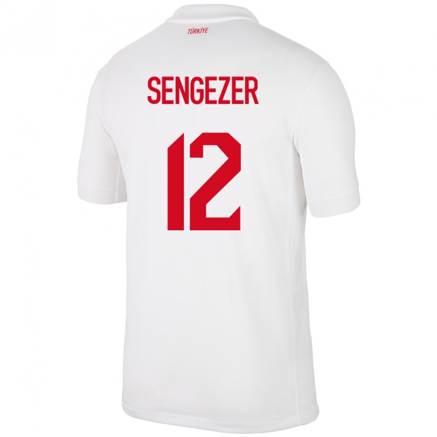 Niño Camiseta Turquía Muhammed Şengezer #12 Blanco 1ª Equipación 24-26 La Camisa Argentina