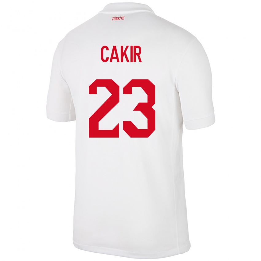 Niño Camiseta Turquía Uğurcan Çakır #23 Blanco 1ª Equipación 24-26 La Camisa Argentina