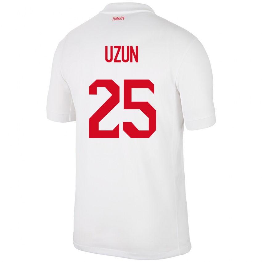 Niño Camiseta Turquía Can Uzun #25 Blanco 1ª Equipación 24-26 La Camisa Argentina