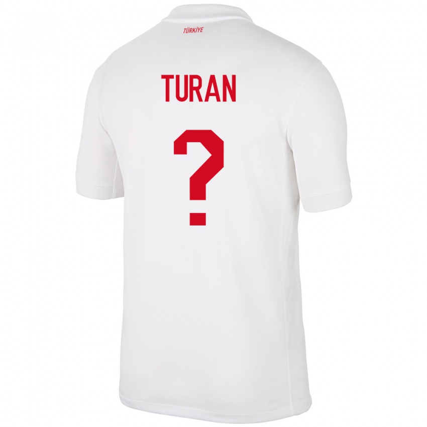 Niño Camiseta Turquía Hasan Turan #0 Blanco 1ª Equipación 24-26 La Camisa Argentina