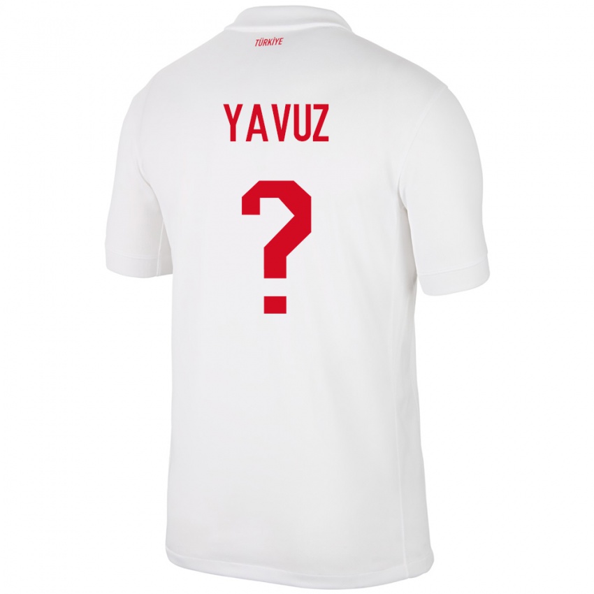 Niño Camiseta Turquía Görkem Yavuz #0 Blanco 1ª Equipación 24-26 La Camisa Argentina