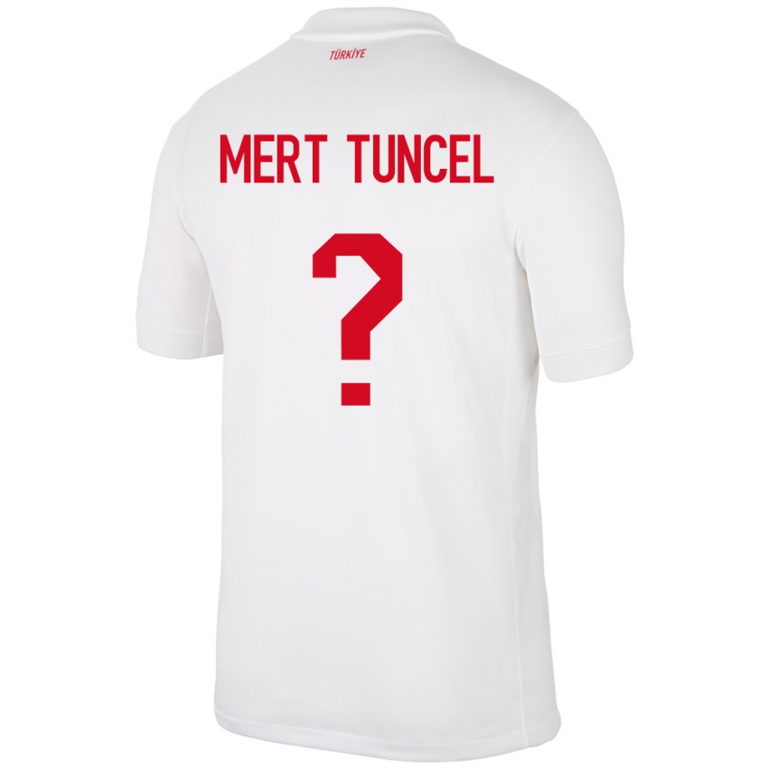 Niño Camiseta Turquía Hasan Mert Tuncel #0 Blanco 1ª Equipación 24-26 La Camisa Argentina