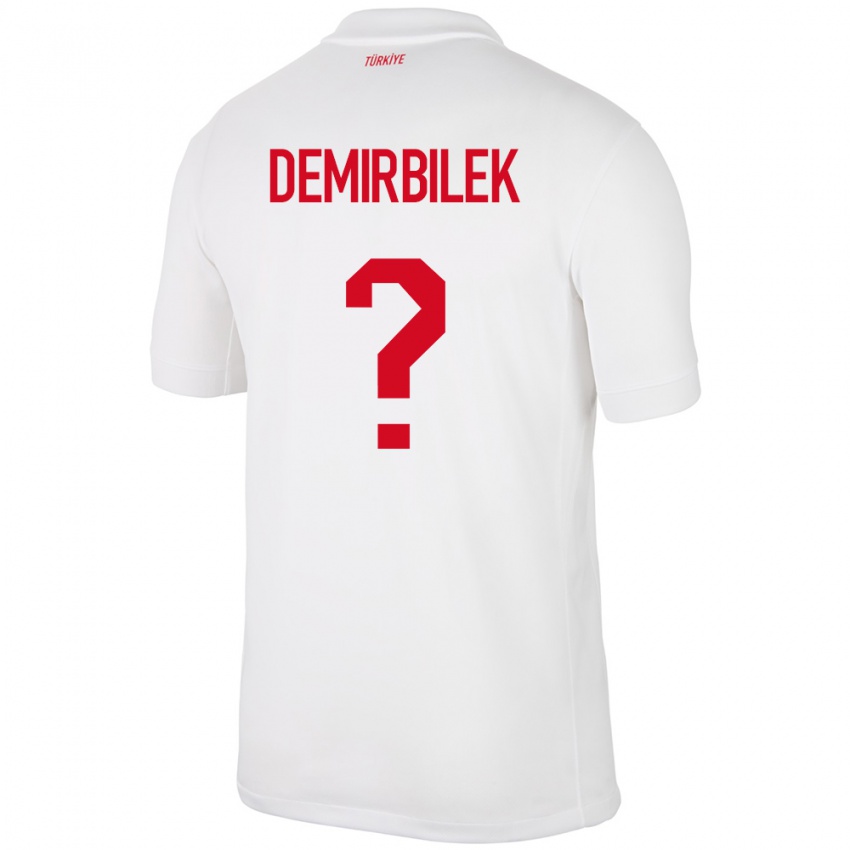 Niño Camiseta Turquía Ali Demirbilek #0 Blanco 1ª Equipación 24-26 La Camisa Argentina