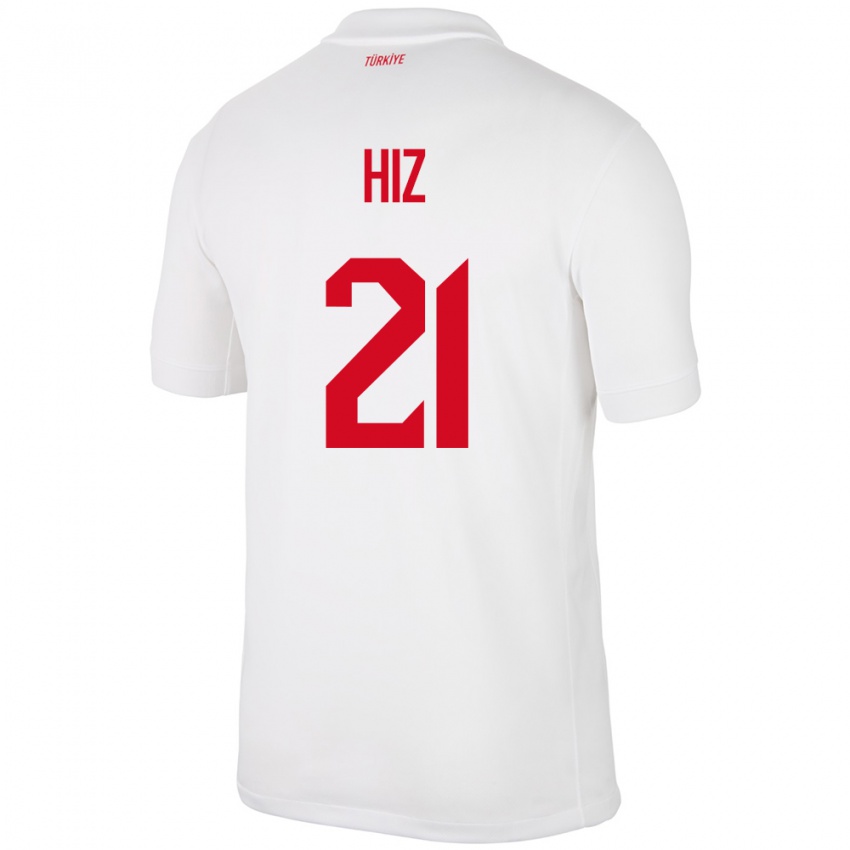 Niño Camiseta Turquía Gülbin Hız #21 Blanco 1ª Equipación 24-26 La Camisa Argentina