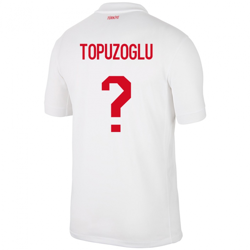 Niño Camiseta Turquía Berna Topuzoğlu #0 Blanco 1ª Equipación 24-26 La Camisa Argentina