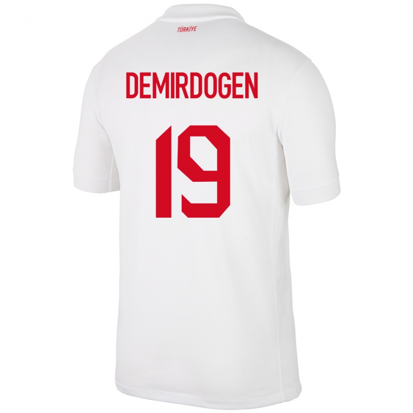 Niño Camiseta Turquía Neslihan Demirdögen #19 Blanco 1ª Equipación 24-26 La Camisa Argentina