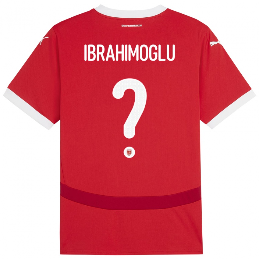 Niño Camiseta Austria Mücahit Ibrahimoglu #0 Rojo 1ª Equipación 24-26 La Camisa Argentina