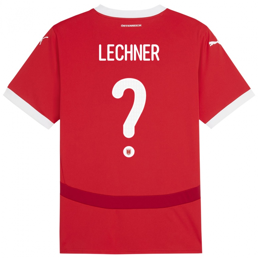 Niño Camiseta Austria Dominik Lechner #0 Rojo 1ª Equipación 24-26 La Camisa Argentina