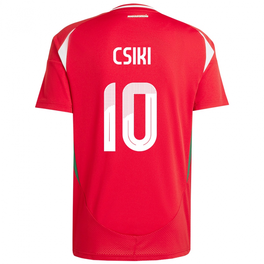 Niño Camiseta Hungría Anna Csiki #10 Rojo 1ª Equipación 24-26 La Camisa Argentina