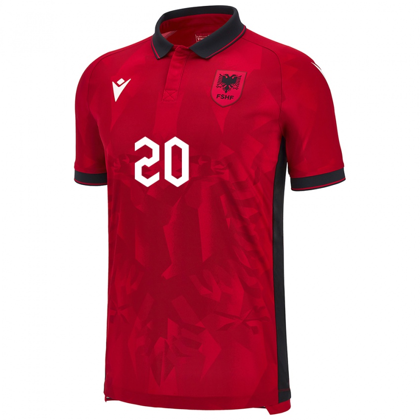 Niño Camiseta Albania Bora Fucia #20 Rojo 1ª Equipación 24-26 La Camisa Argentina