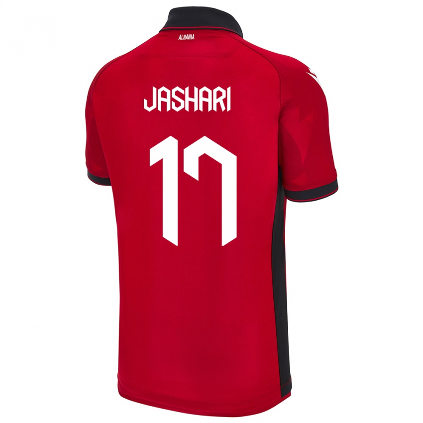 Niño Camiseta Albania Elion Jashari #17 Rojo 1ª Equipación 24-26 La Camisa Argentina