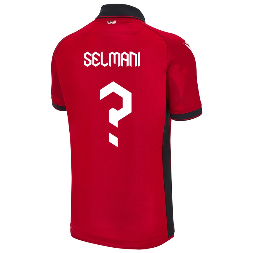 Niño Camiseta Albania Egert Selmani #0 Rojo 1ª Equipación 24-26 La Camisa Argentina