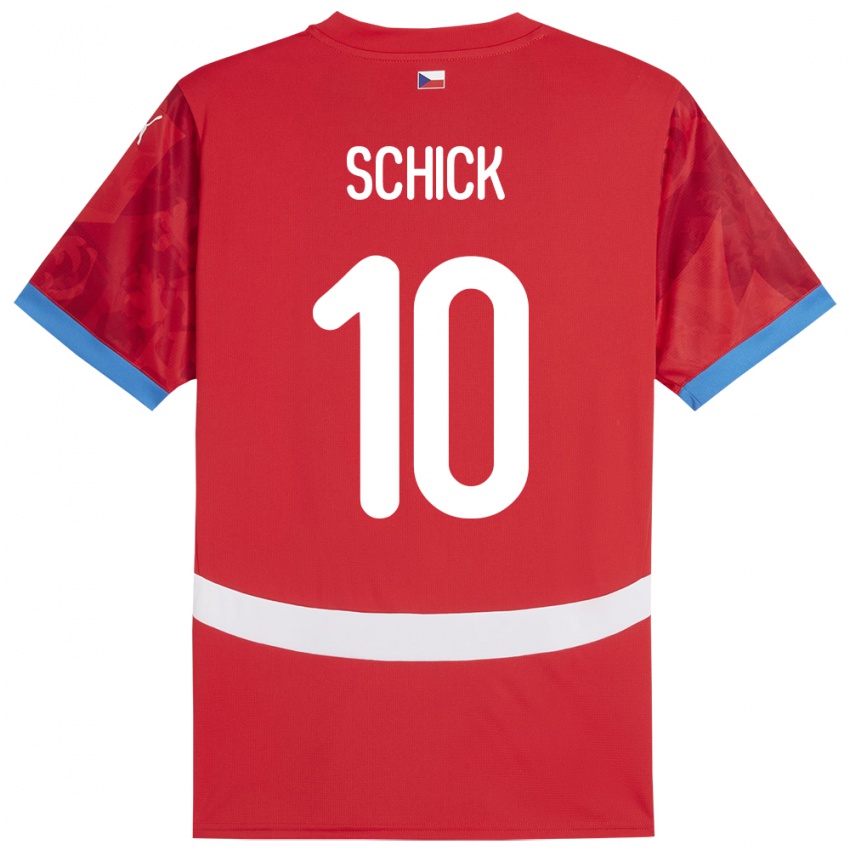 Niño Camiseta Chequia Patrik Schick #10 Rojo 1ª Equipación 24-26 La Camisa Argentina