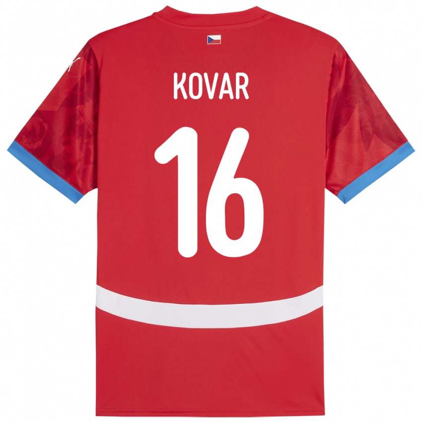 Niño Camiseta Chequia Matej Kovar #16 Rojo 1ª Equipación 24-26 La Camisa Argentina