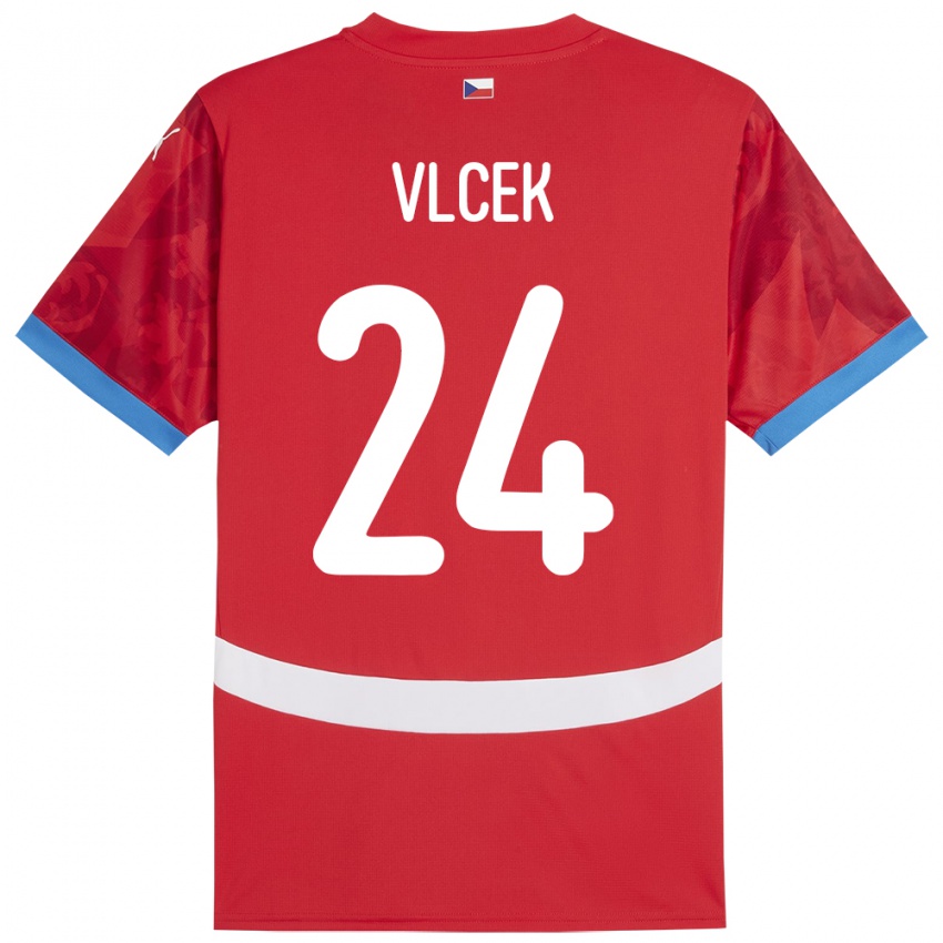 Niño Camiseta Chequia Tomas Vlcek #24 Rojo 1ª Equipación 24-26 La Camisa Argentina