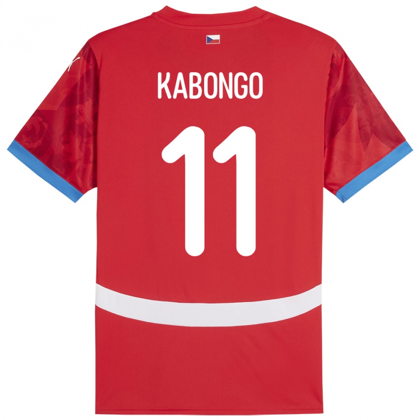 Niño Camiseta Chequia Christophe Kabongo #11 Rojo 1ª Equipación 24-26 La Camisa Argentina