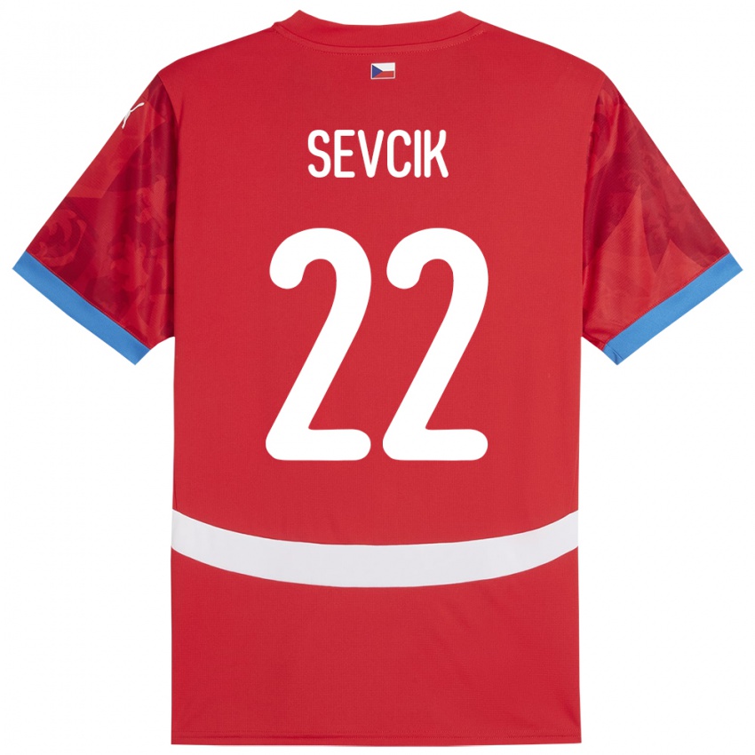 Niño Camiseta Chequia Michal Sevcik #22 Rojo 1ª Equipación 24-26 La Camisa Argentina