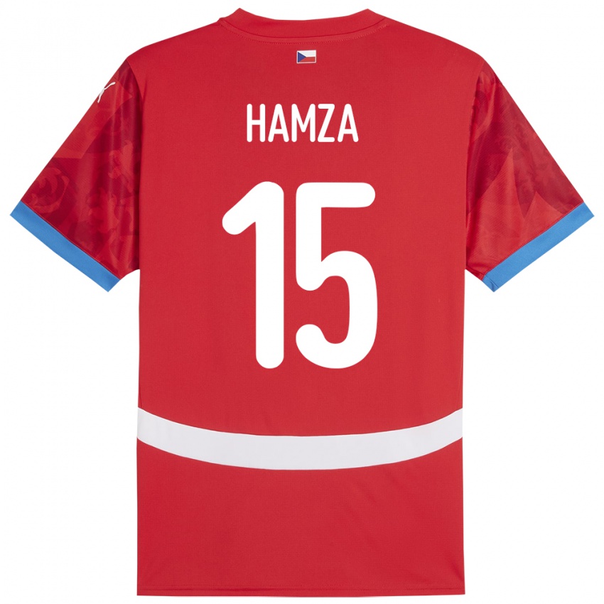 Niño Camiseta Chequia Jiri Hamza #15 Rojo 1ª Equipación 24-26 La Camisa Argentina