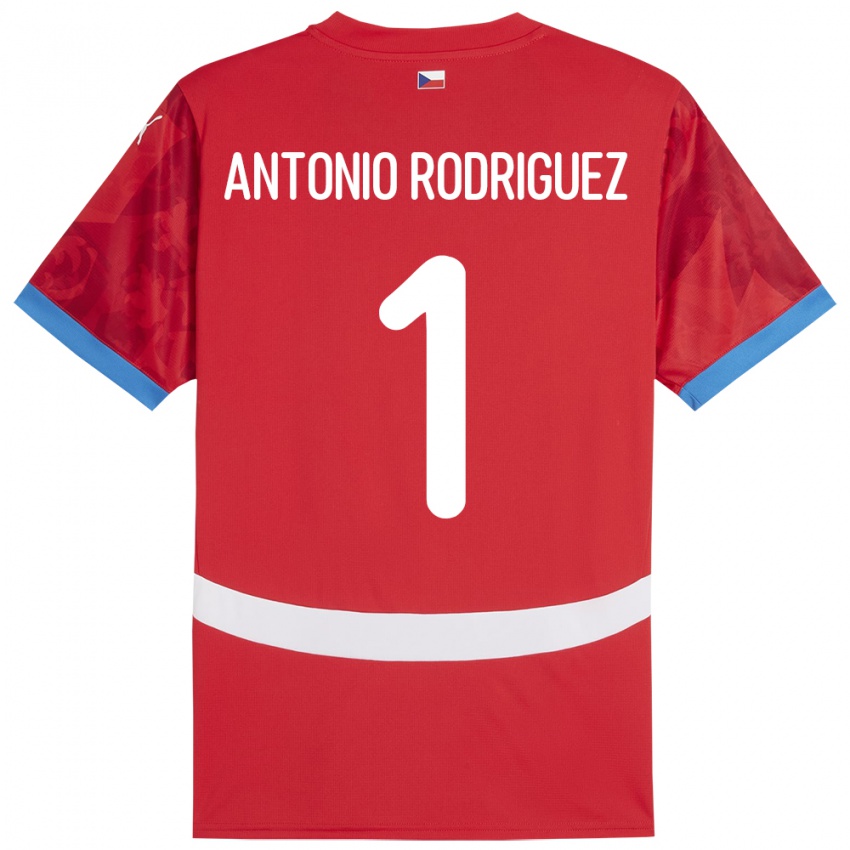 Niño Camiseta Chequia Pedro Antonio Rodriguez #1 Rojo 1ª Equipación 24-26 La Camisa Argentina