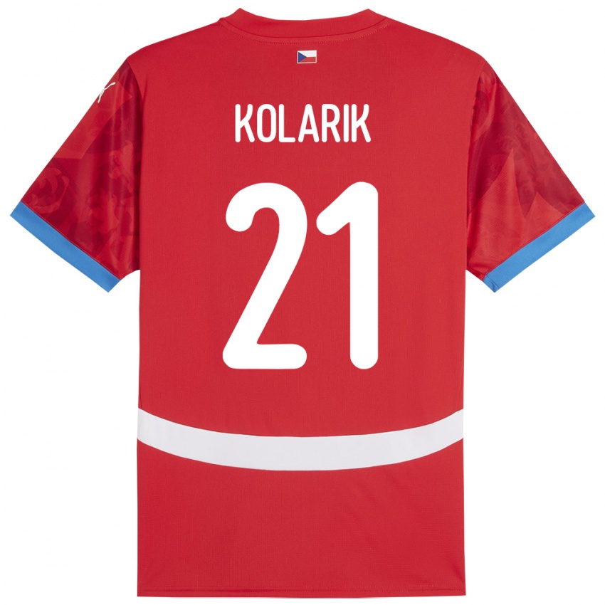 Niño Camiseta Chequia Josef Kolarik #21 Rojo 1ª Equipación 24-26 La Camisa Argentina